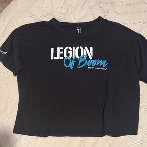 Legion of Boom Black Crop Top